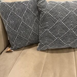 Cost Plus World Market Zigzag Pattern Pillow $50 for set of two